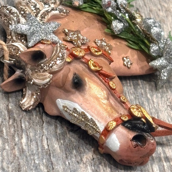 Holiday Horses: “Nova” design. Decorated horse ornament in handcrafted designs. - Picture 8 of 15